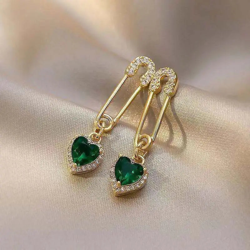 Amarisse Viridelle Dangle Earrings | Gold
