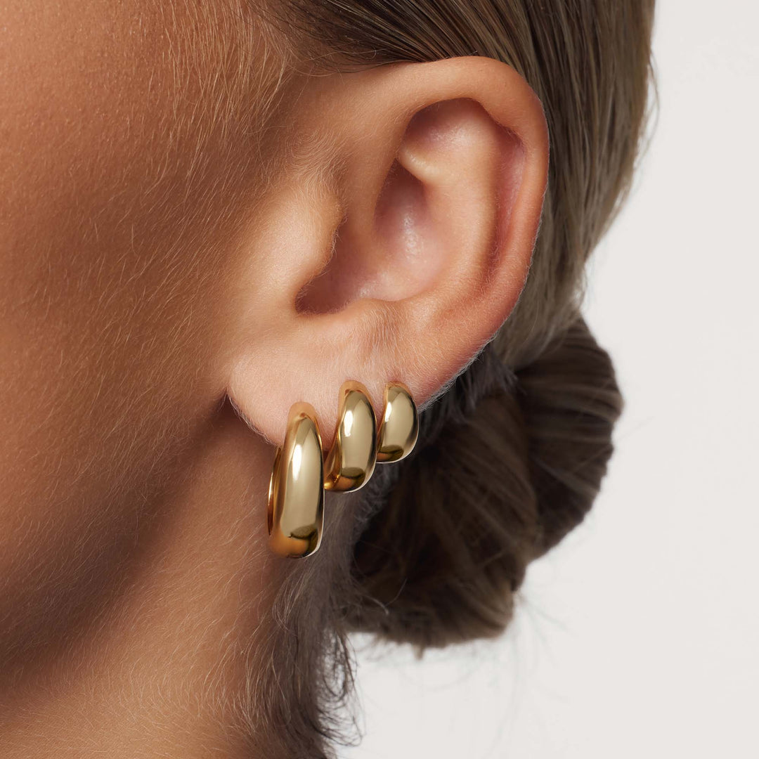 Rue Statement Hoops | Gold