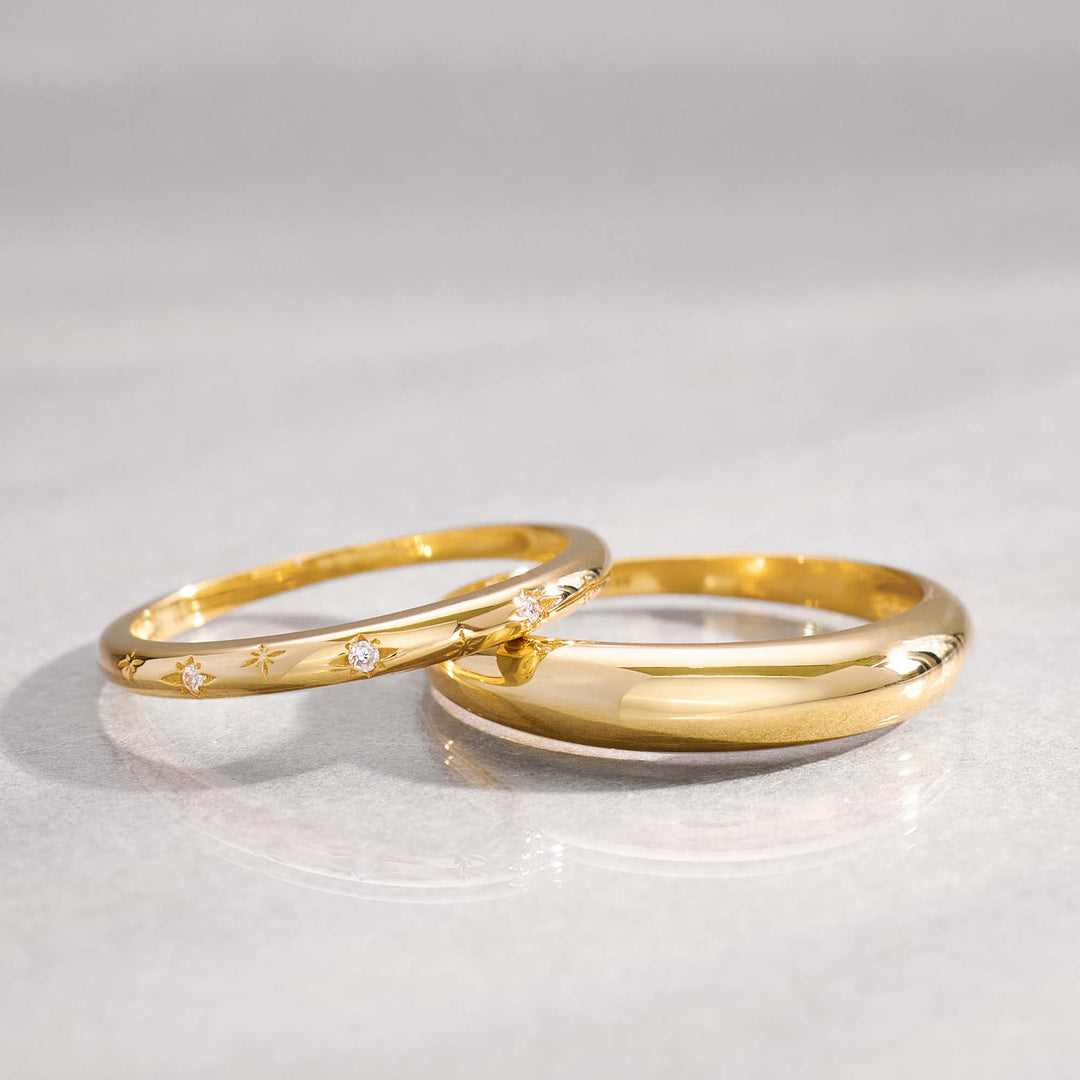 Midi Dome Ring | Gold