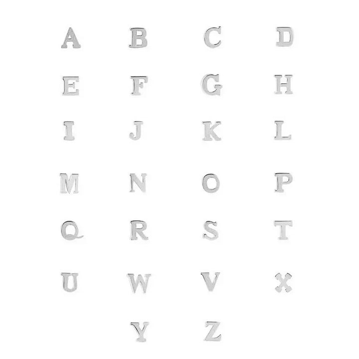 Vita Signa Initial Bracelet | White Gold